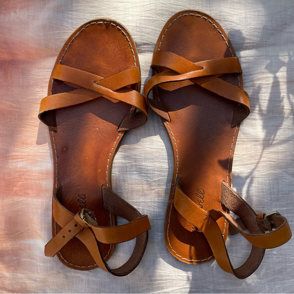 Madewell Boardwalk Ankle-Wrap Sandal